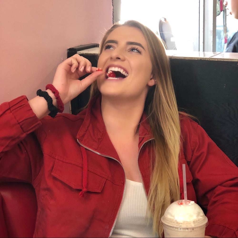 Crop Jean Jacket - Red